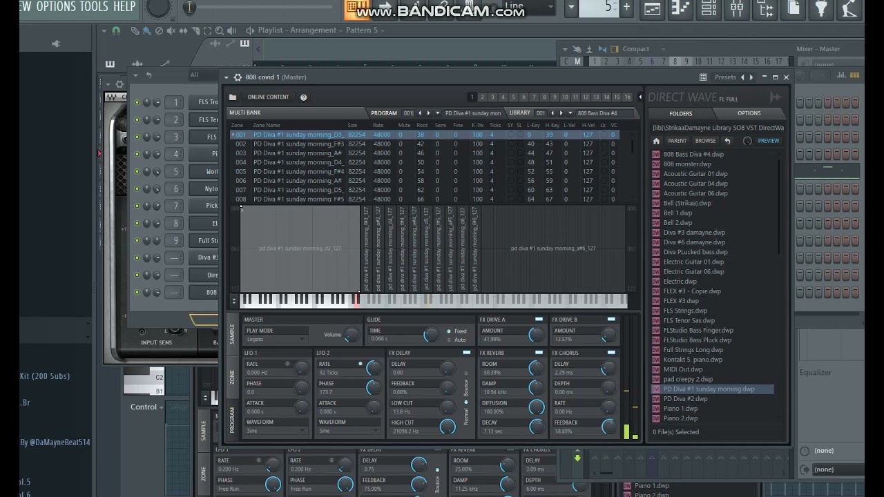 Fl Studio 20 (FREE) ( Direct wave Library Sound designed from my vst and fx plugin )