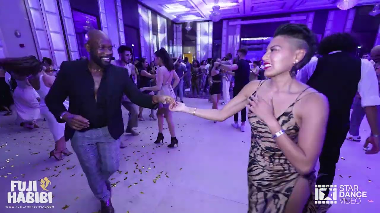 Sean Babatunde & Sharon Pakir ~ salsa social dancing @ Fujairah Latin Festival