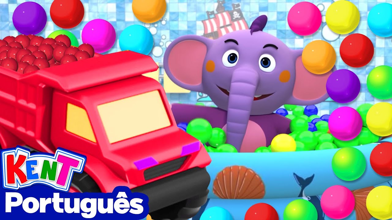 🟢 Kent o Elefante | Aprenda Formas com Bolas de Caminhão | DESENHOS ANIMADOS