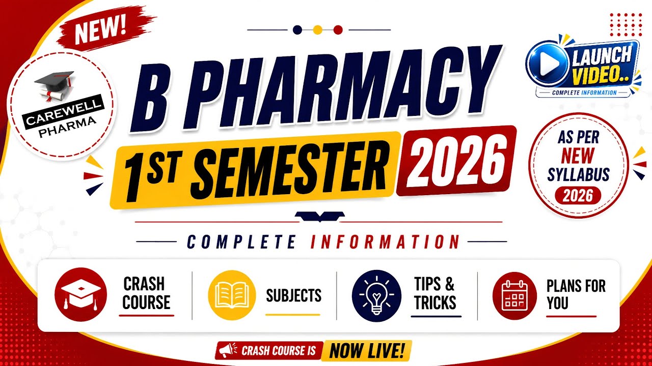 B Pharmacy 1st Semester New Syllabus | How to Study | What to do after taking admission in B Phar...