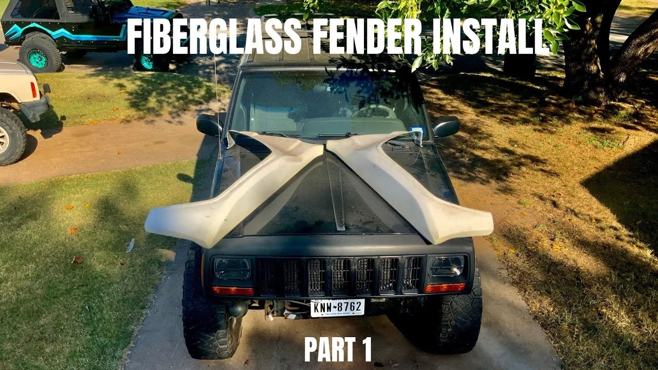 Jeep Xj Pre-Runner Fiberglass Fender Install