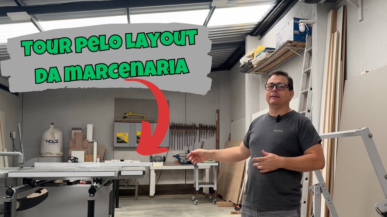 Tour pelo Layout da marcenaria / Agilidade e produtividade / Trabalhando sozinho