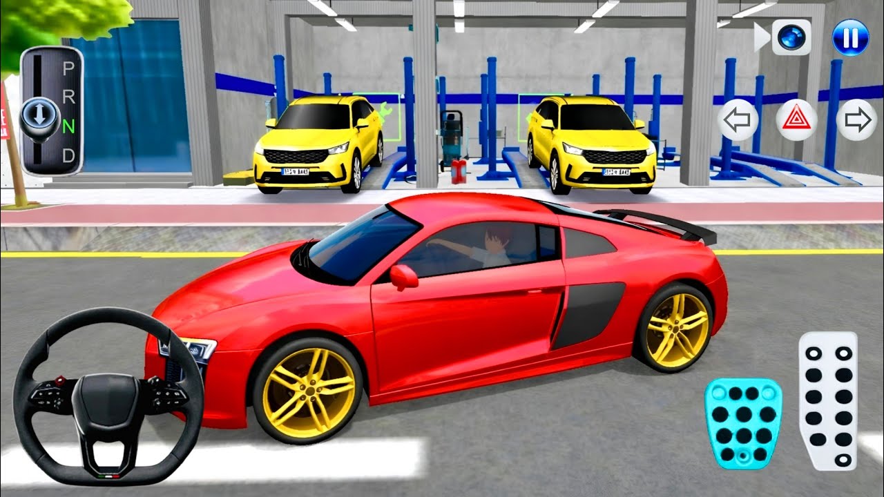 New Audi R8 Supercar in Auto Repair Shop 🛠️ | 3D Driving Class 2026 Android iOS Gameplay