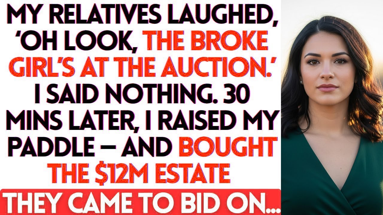 My Relatives Laughed at Me at the Auction, Then I Bought the Mansion They Came to Win