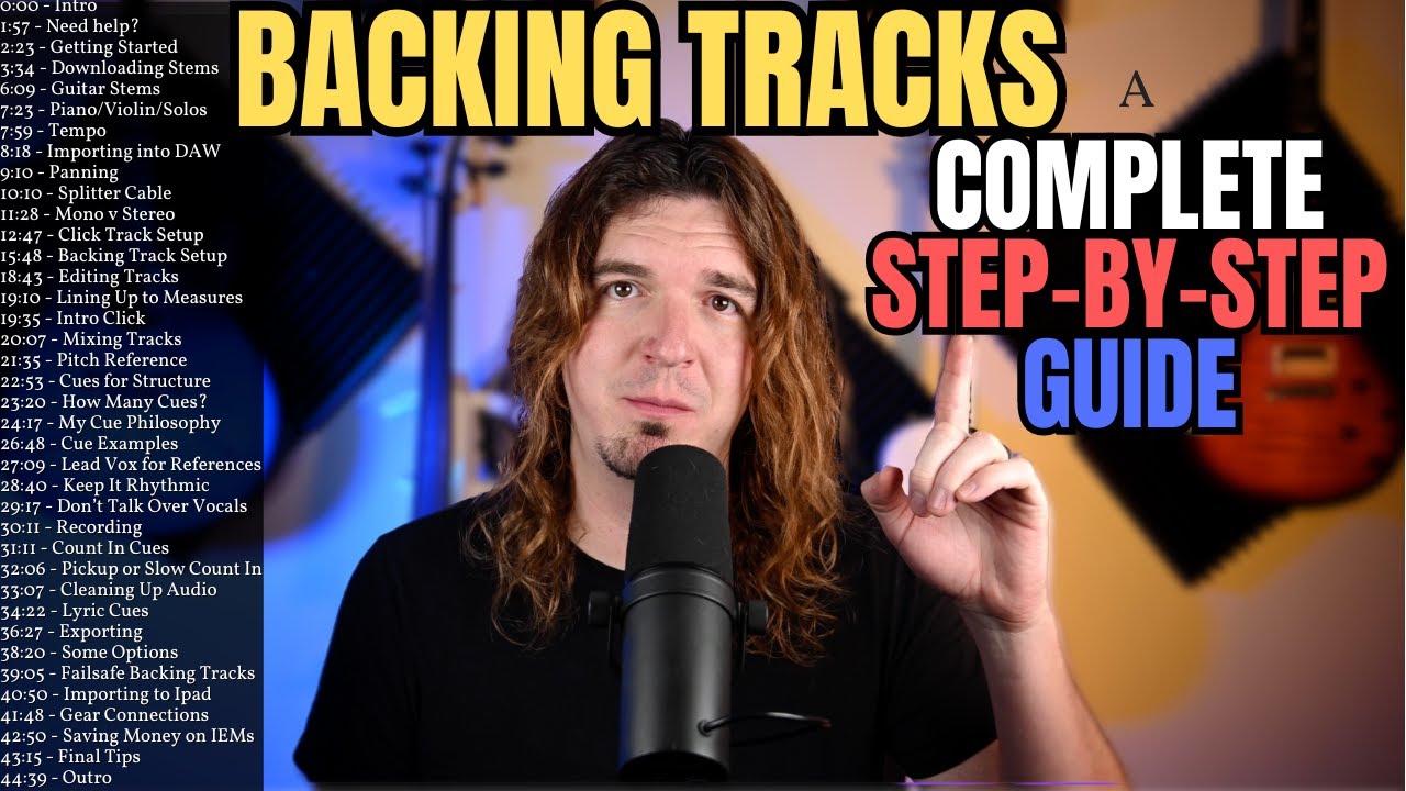 BACKING TRACKS for LIVE PERFORMANCES - COMPLETE Step by Step Guide