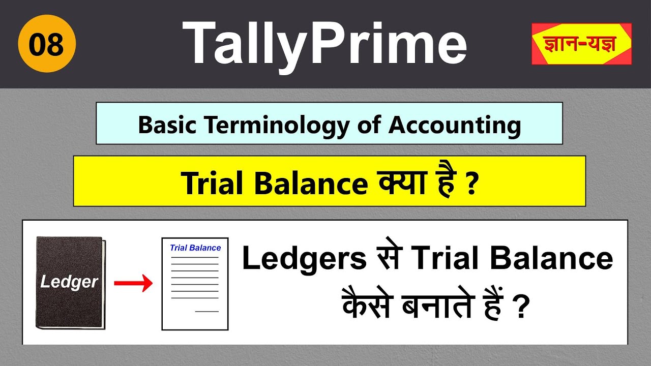 Basic Terminology of Accounting | What is Trial Balance, Assets, Liabilities, Income| Tally Prime #8