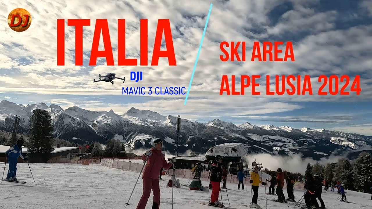 ITALIA SKI AREA ALPE LUSIA 2024 Dron DJI Mavic 3 classic