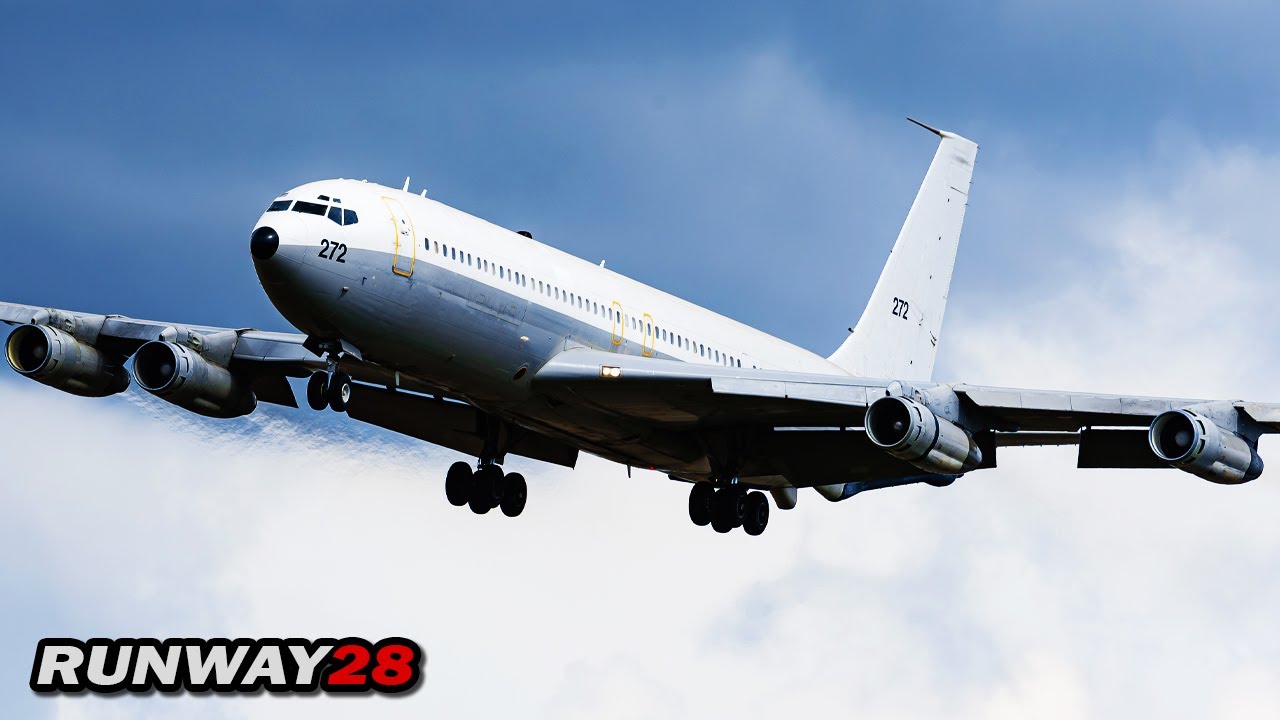 Israel Air Force KC-707 Re'em - Landing at Norvenich Air Base