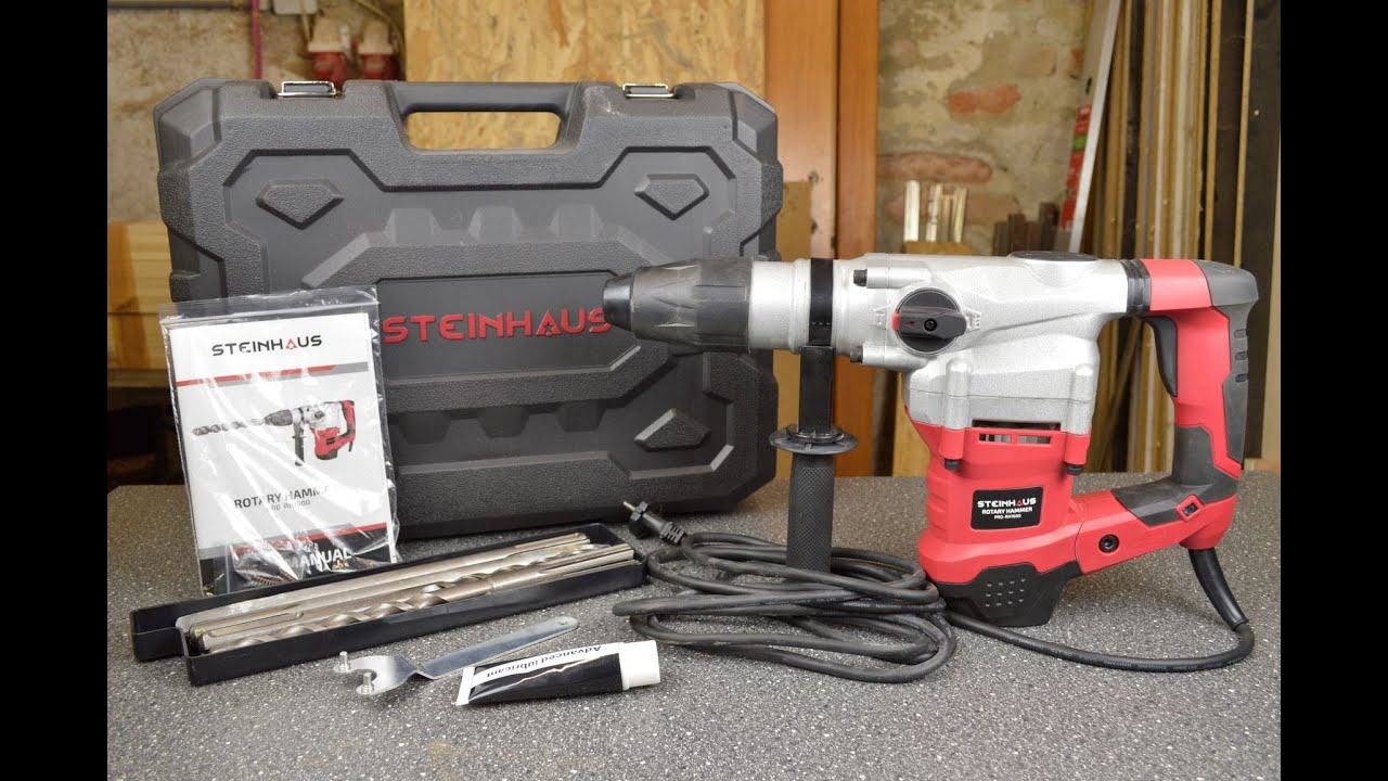 Steinhaus PRO-RH1600 Fúrókalapács kicsomagolás , bemutatás