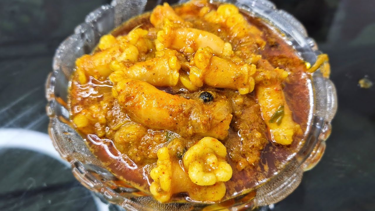 Tasty Goat Intestine Curry With No Smell | Spicy Masaledar Mutton Chusta Recipe | Lar Chusta Recipe