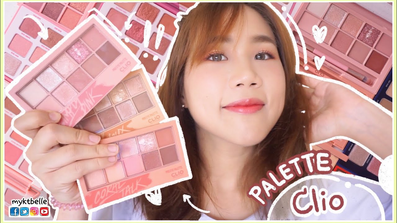 รีวิว + สวอช Clio Pro Eye Palette ดีไหม เลือกยังไง เทียบกับ พาเลทสายเกาอื่นๆ 3CE, Holika | myktbelle