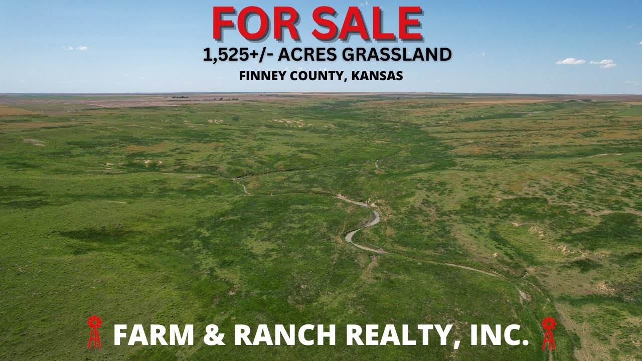 1,525+/- Acres Grassland,  FOR SALE, Finney County, Kansas