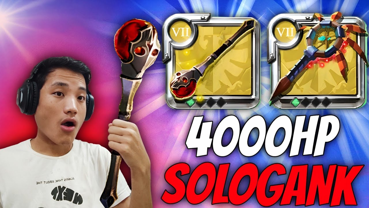 4000HP Lifecurse Staff + Taproot = Соло-ганк в открытом мире - Albion онлайн