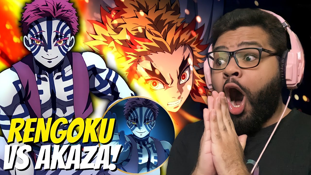 RENGOKU VS AKAZA! DEMON SLAYER Filme/Temporada 2 Episódio 6 e 7 REACT | Arco do Trem Infinito