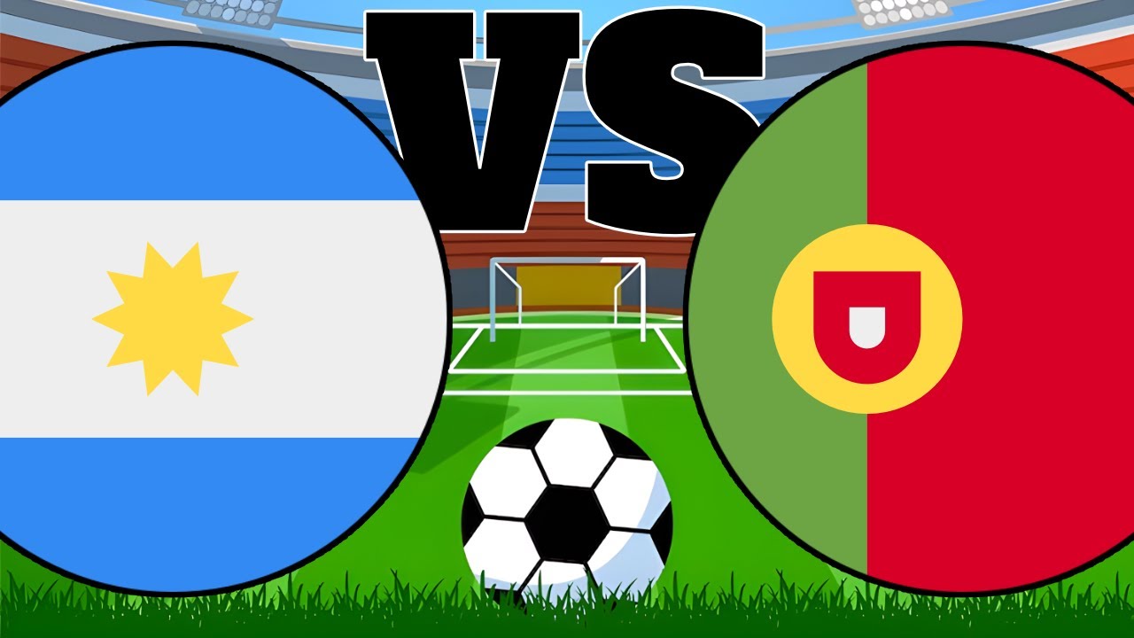 11 vs 11 Marble Football Soccer | Argentina vs Portugal