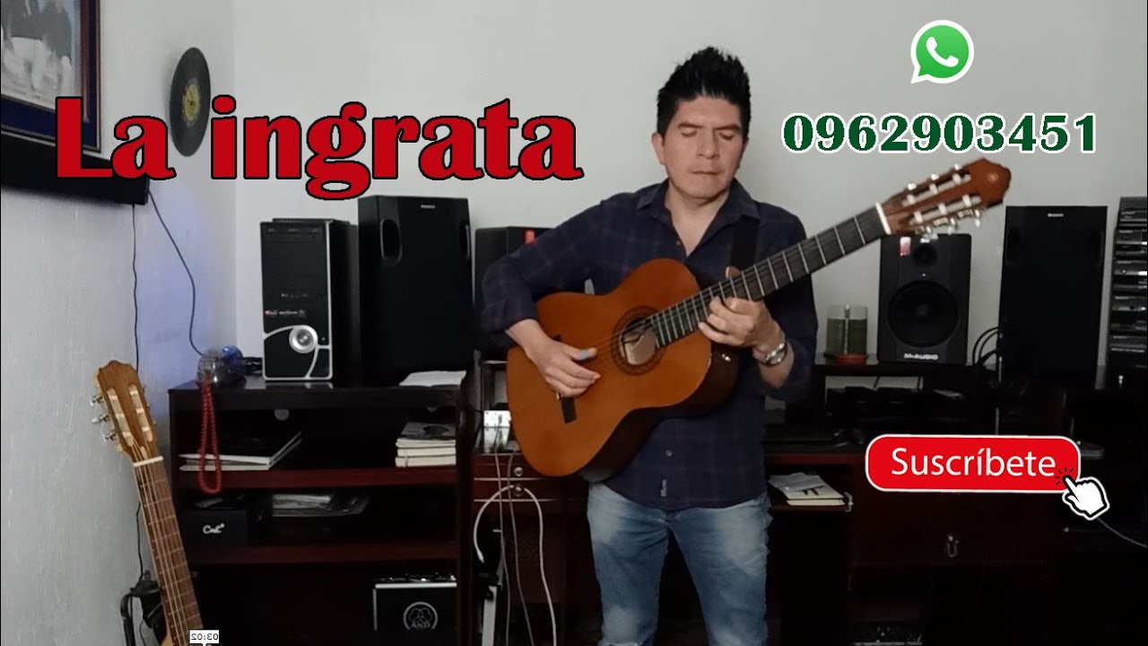 LA INGRATA ( Tonada ) KLEVER BERRONES. #musicaecuatoriana #músicanacional #requintoyguitarra