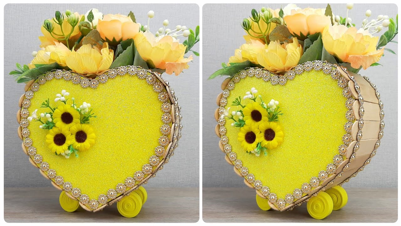 Роскошная Ваза из простых материалов своими руками