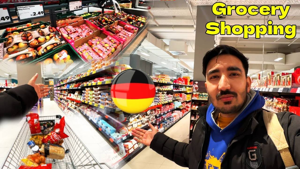 How do Pakistani students do their grocery Shopping in Germany?