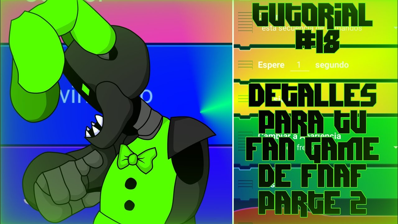 POCKET CODE tutorial #18 detalles para tu fan game de fnaf