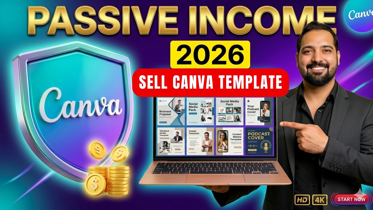 Make money from canva 2026 | Beginner to First Sale | Work From Home with Canva