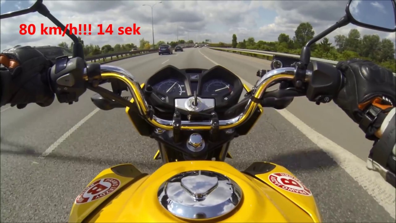 Przyśpieszenie HONDA CB125F