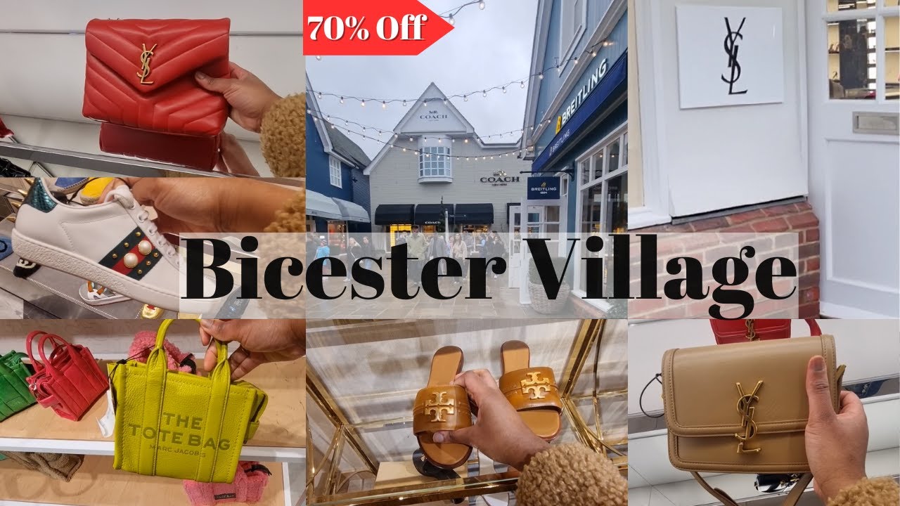 Bicester Village Luxury Outlet Shopping ||  Huge Sale up to 70% Off || Gucci, YSL, Coach, MK, Chloe
