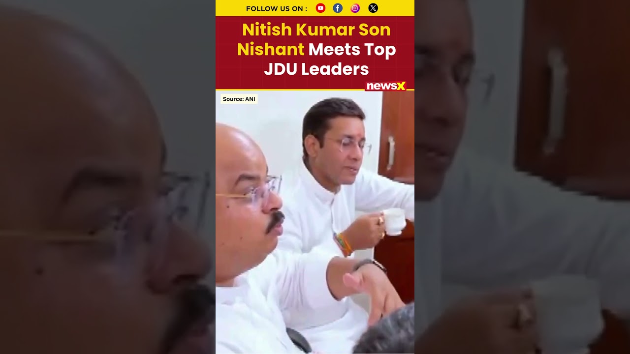 #watch | Nitish Kumar&rsquo;s Son Nishant Meets Senior JDU Leaders, MLAs #nitishkumar #shorts