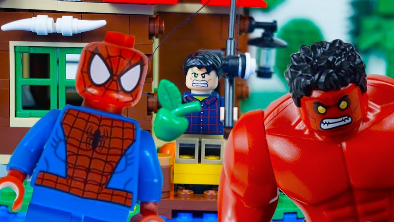 LEGO Hulk Shark Attack STOP MOTION LEGO Hulk Fishing Trip | LEGO Hulk | По LEGO Worlds