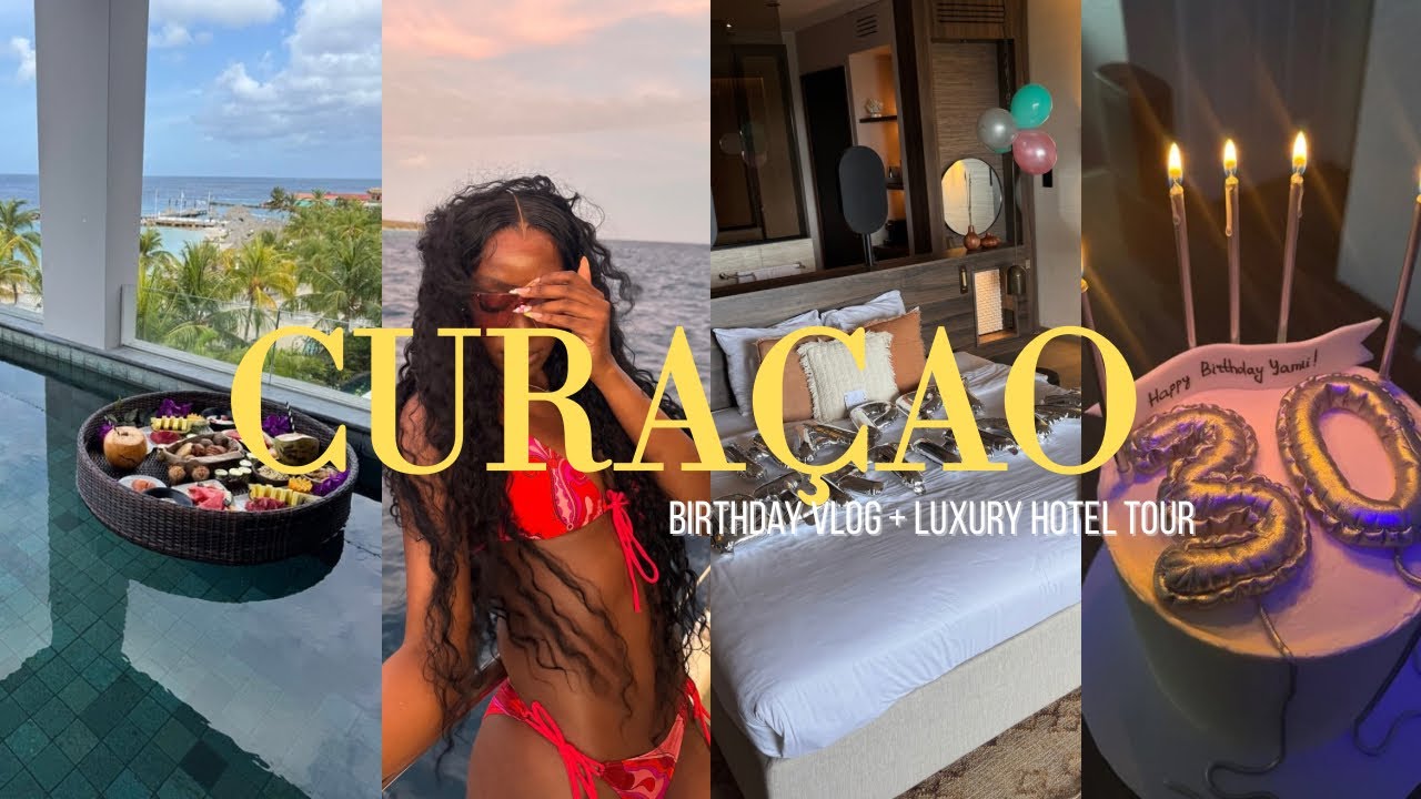 CURAÇAO VLOG | Birthday trip + kontiki beach resort luxury room tour