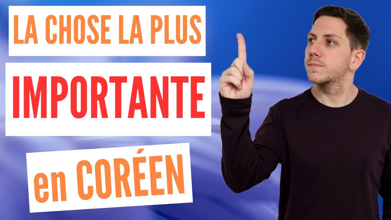 Le style HONORIFIQUE en coréen (ULTRA IMPORTANT !!)