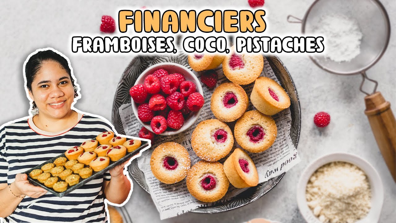 Financiers coco, framboises, pistaches - Best of