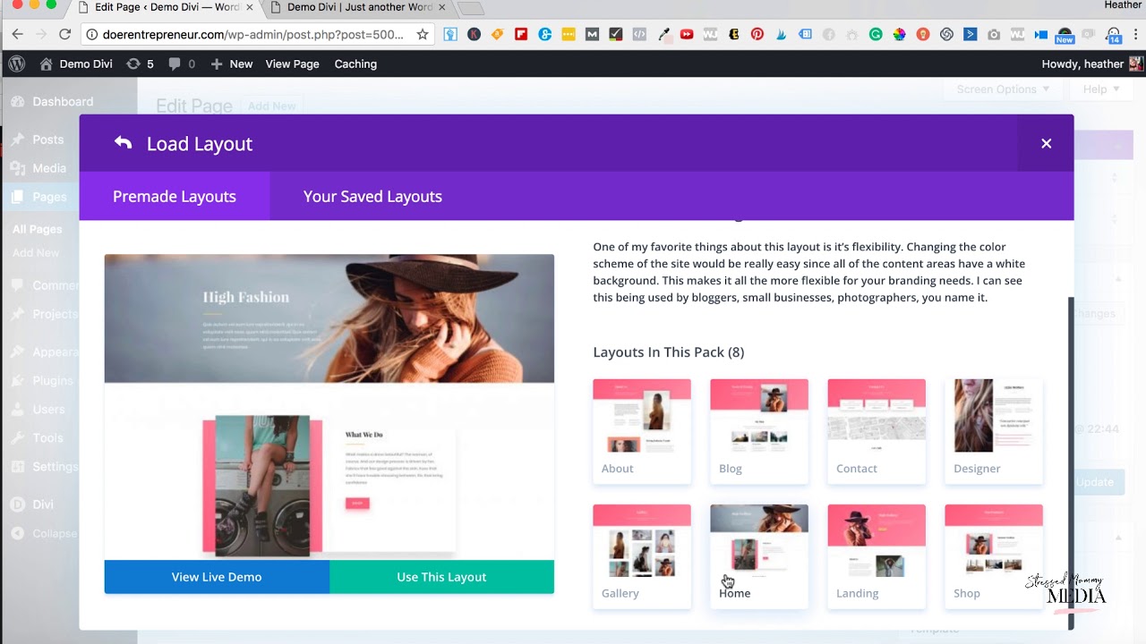 How to Create a Pretty and Feminine Blog Fast with Divi