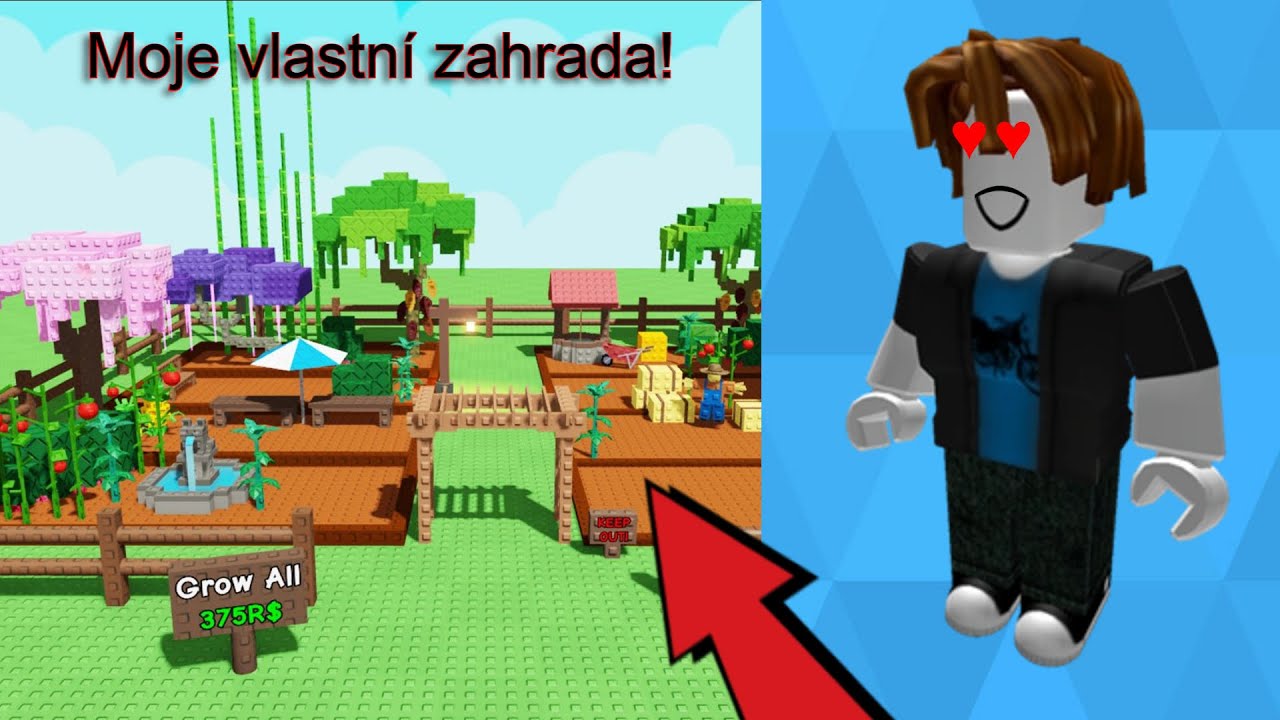 TOHLE JE MOJE ZAHRADA 😯 | Grow a Garden