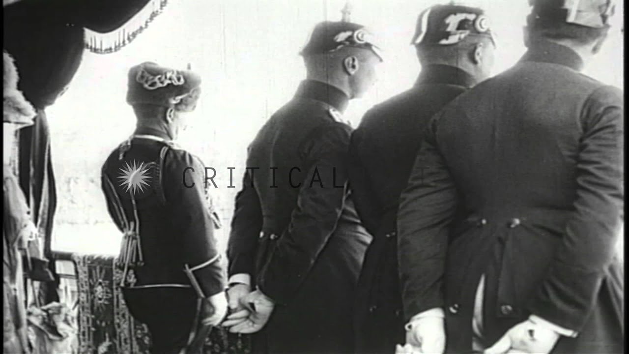 Kaiser Wilhelm II arrives to officially open Germany's new Olympic Stadium near B...HD Stock Footage