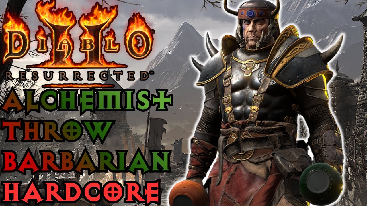 Catch! - Alchemist Throw Barbarian - Barbarian SSF Hardcore -Diablo 2 Resurrected