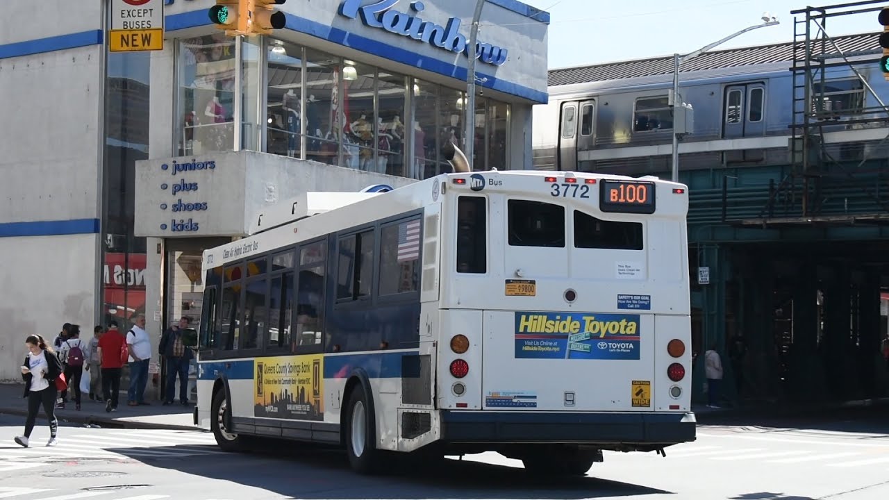 MTA Bus 2007 Orion VII Hybrid Eletric In Action on the B100,B103