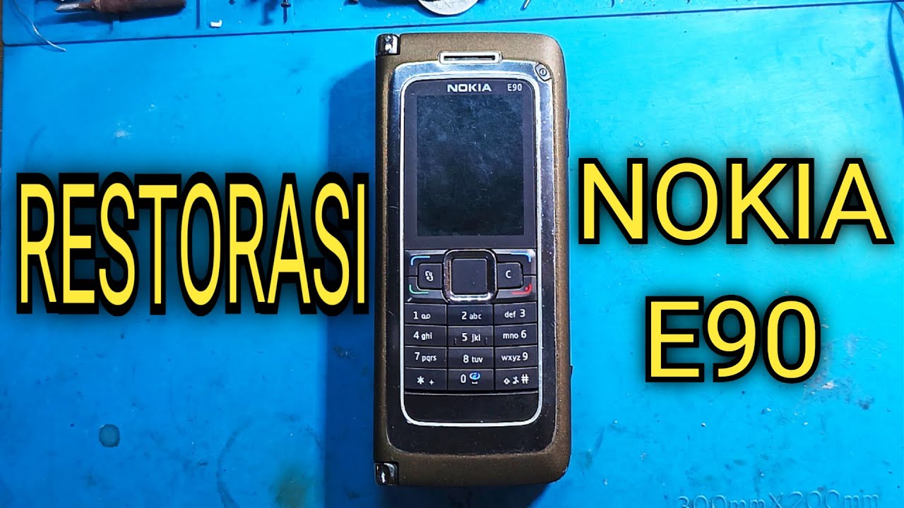 Restorasi Service HP Nokia E90 tombol error acak || Old Phone Restoration Nokia E90