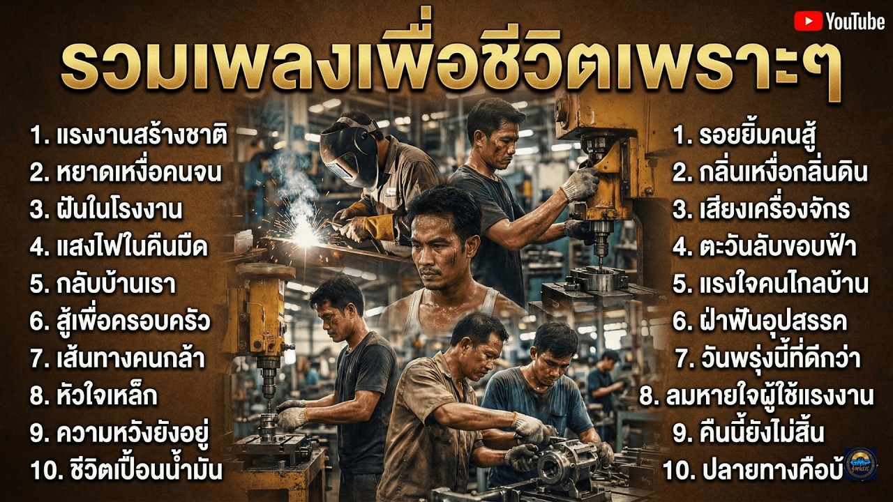 เพราะมาก รวมเพลงเพื่อชีวิตที่ฟังเเล้วหยุดฟังไม่ได้ ฟังยาวๆเพลินๆ