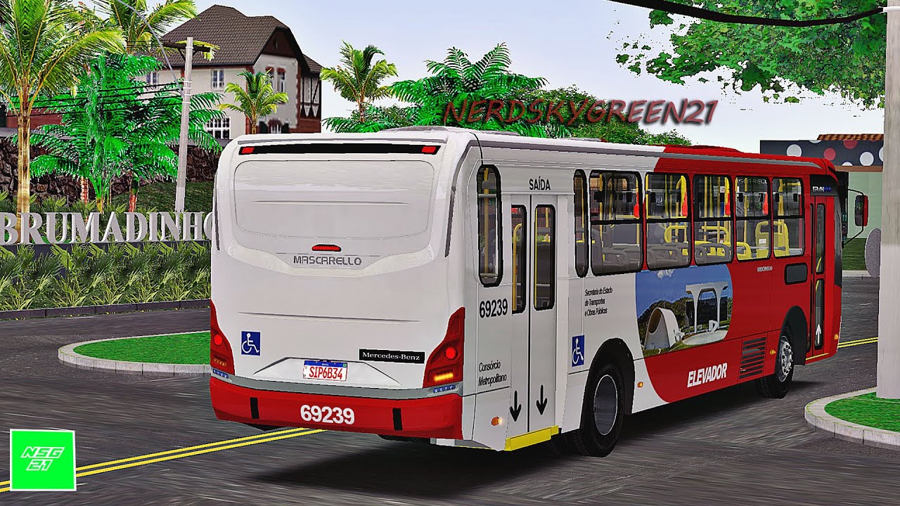 [OMSI 2] LANÇAMENTO Mascarello GranVia 2024 mb of-1721L Bluetec 6 padrão RMBH +G27/ Mapa RMBH 2.0