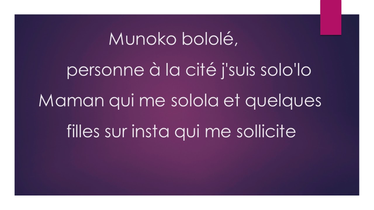 KeBlack tantine (lyrics)