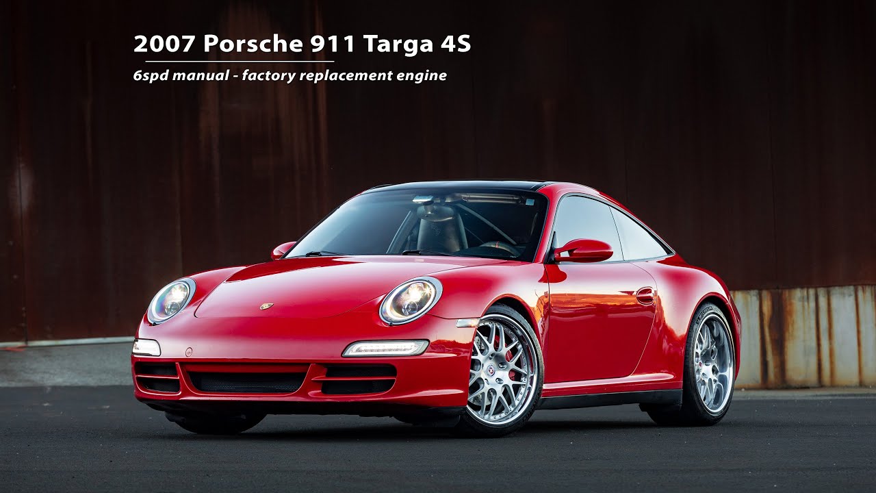 Спецвыпуск Targa: Porsche 911 Targa 4S 6-ступенчатая коробка передач, тест-драйв 2007 года.