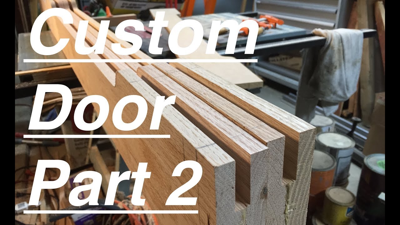 DIY interior door assembly. Custom oak door build.