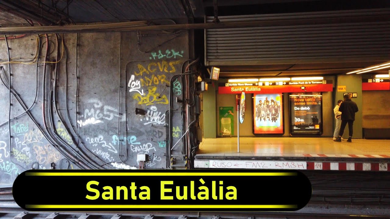 Metro Station Santa Eulàlia - Barcelona 🇪🇸 - Walkthrough 🚶