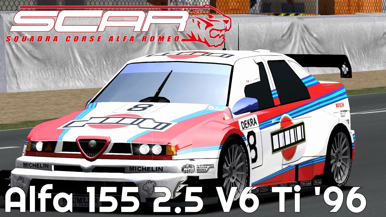 Alfa Romeo 155 2.5 V6 Ti '96 - Hockenheim [ SCAR-Sqadra Corse Alfa Romeo | Gameplay (noAssist) ]