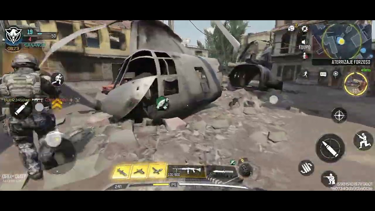 Jugando call of duty