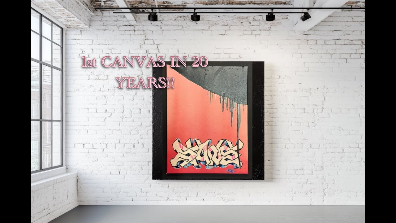 💥🖌️My first canvas in 20 years!!🖌️💥