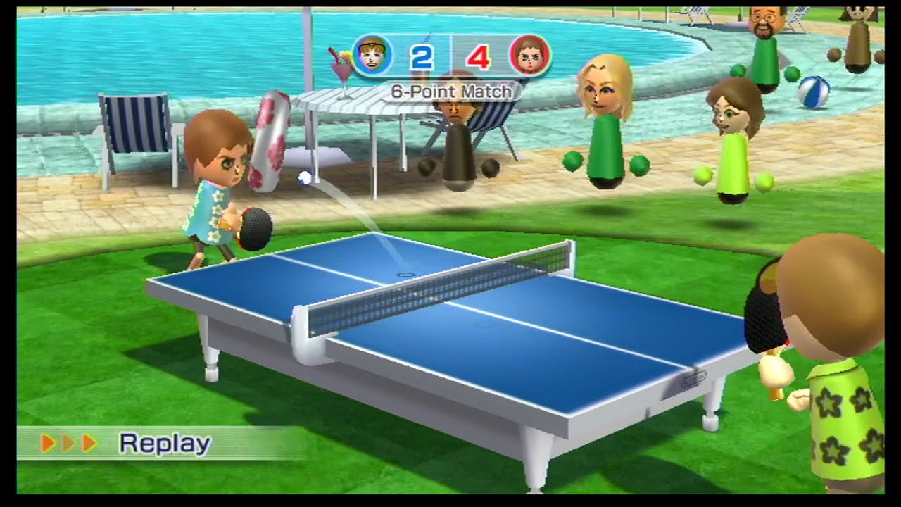 Wii Sports Resort Настольный теннис №3 | Мой пульт Wii НЕ РАБОТАЕТ!!