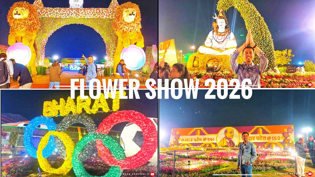 Amdavad International Flower Show 2026 🌸 | Full Tour & Stunning Floral Displays