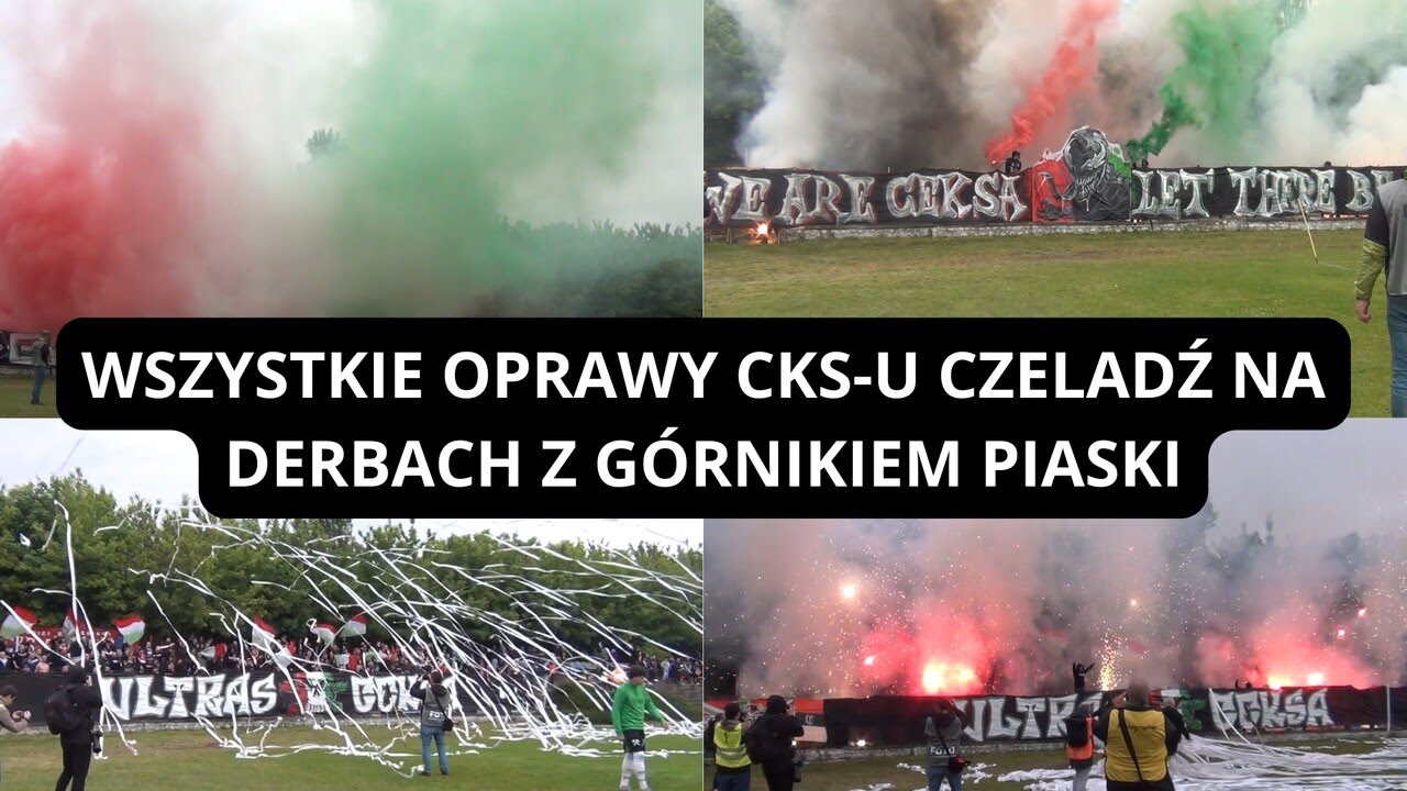 WSZYSTKIE OPRAWY CKS CZELADŹ NA DERBACH CZELADZI Z GÓRNIKIEM PIASKI