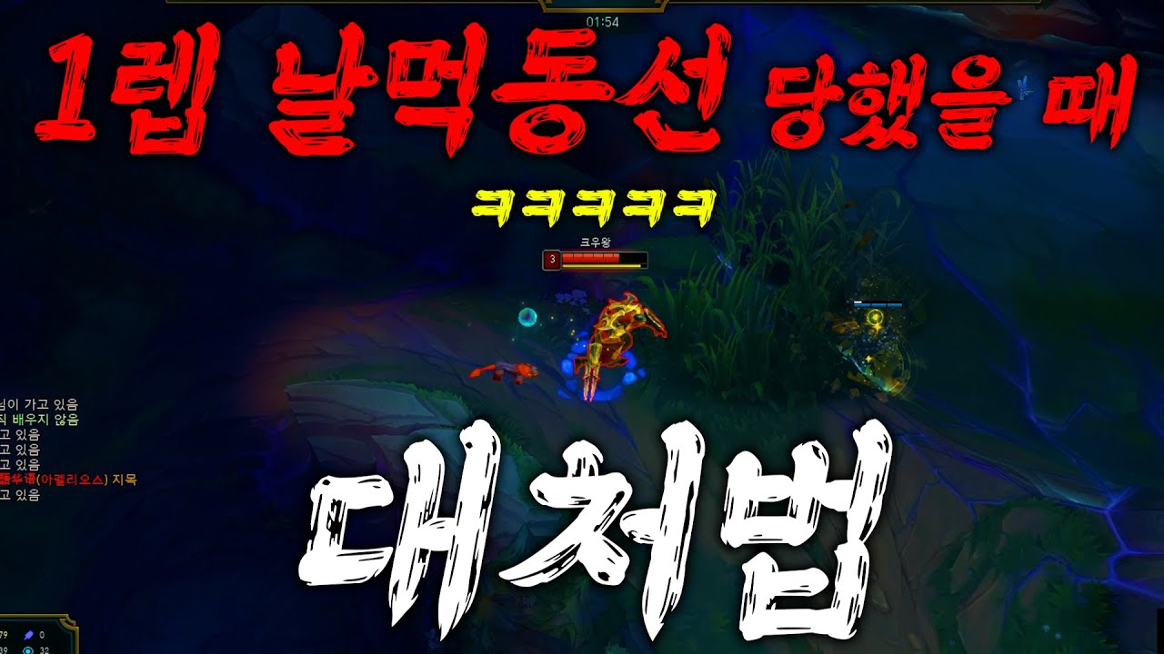 1렙 날먹동선 당했을 때 대처법